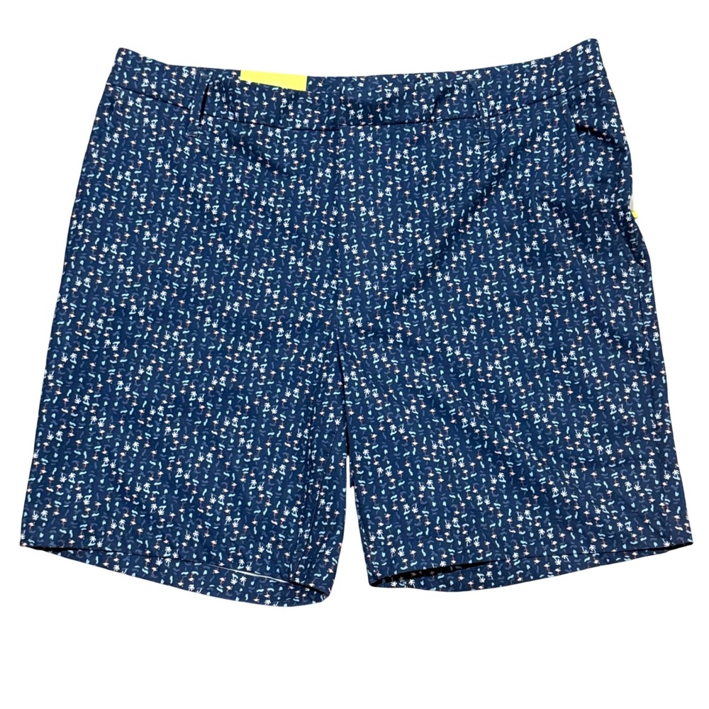 All in Motion Men's Navy Flamingo Print Golf Shorts size 38 New